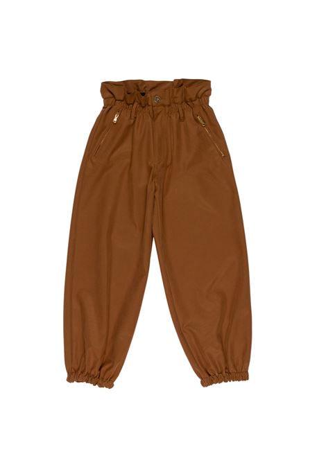Pantaloni con tasche con zip Lù-Lù BY MISS GRANT | LL4559CIOCCOLATO